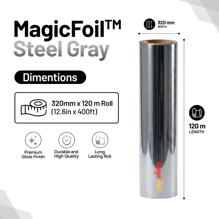 MagicFoil Pro – 2-Step Heat Transfer Foil Roll, 320 mm x 120 m