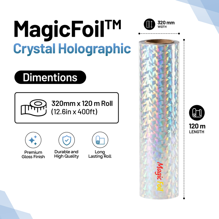 MagicFoil Pro – 2-Step Heat Transfer Foil Roll, 320 mm x 120 m