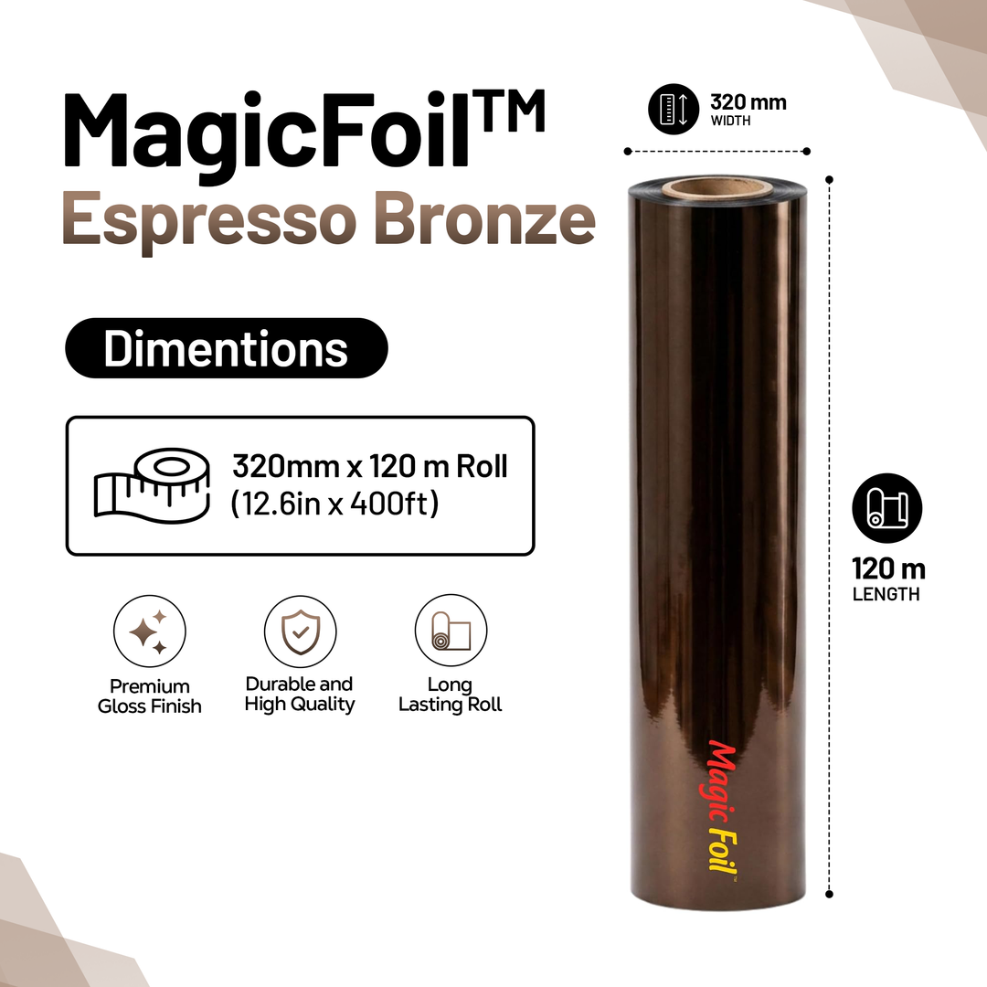 MagicFoil Pro – 2-Step Heat Transfer Foil Roll, 320 mm x 120 m