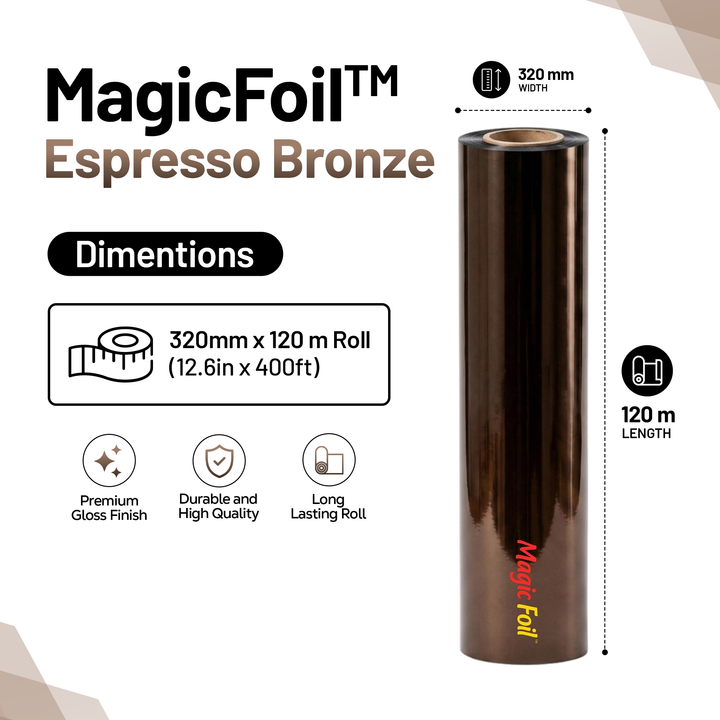 MagicFoil Pro – 2-Step Heat Transfer Foil Roll, 320 mm x 120 m