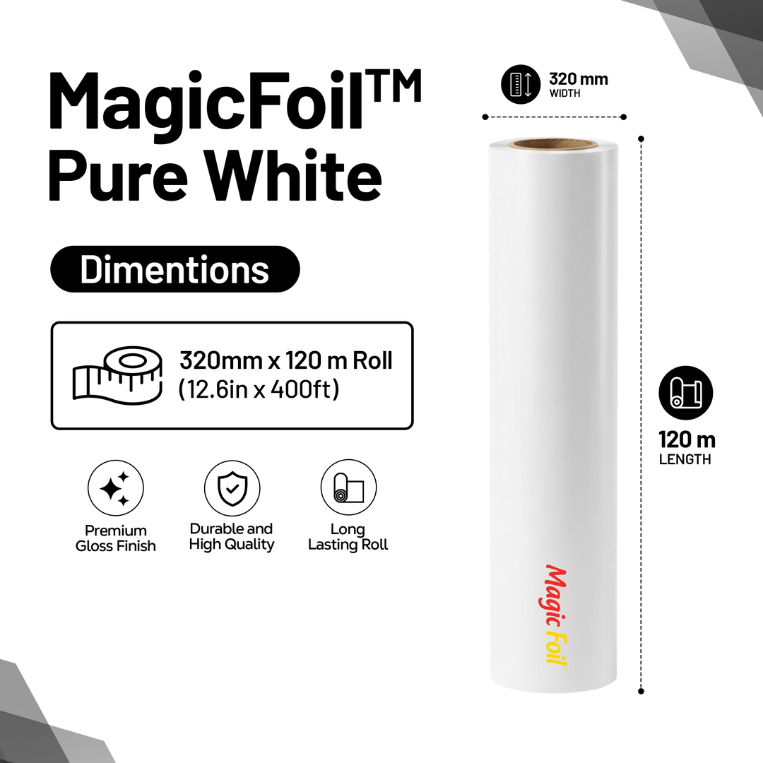 MagicFoil Pro – 2-Step Heat Transfer Foil Roll, 320 mm x 120 m