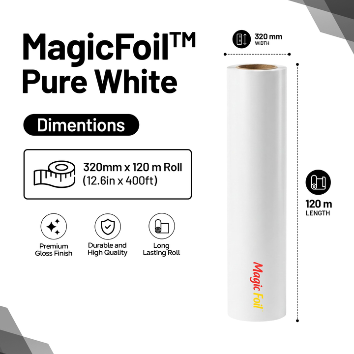 MagicFoil Pro – 2-Step Heat Transfer Foil Roll, 320 mm x 120 m