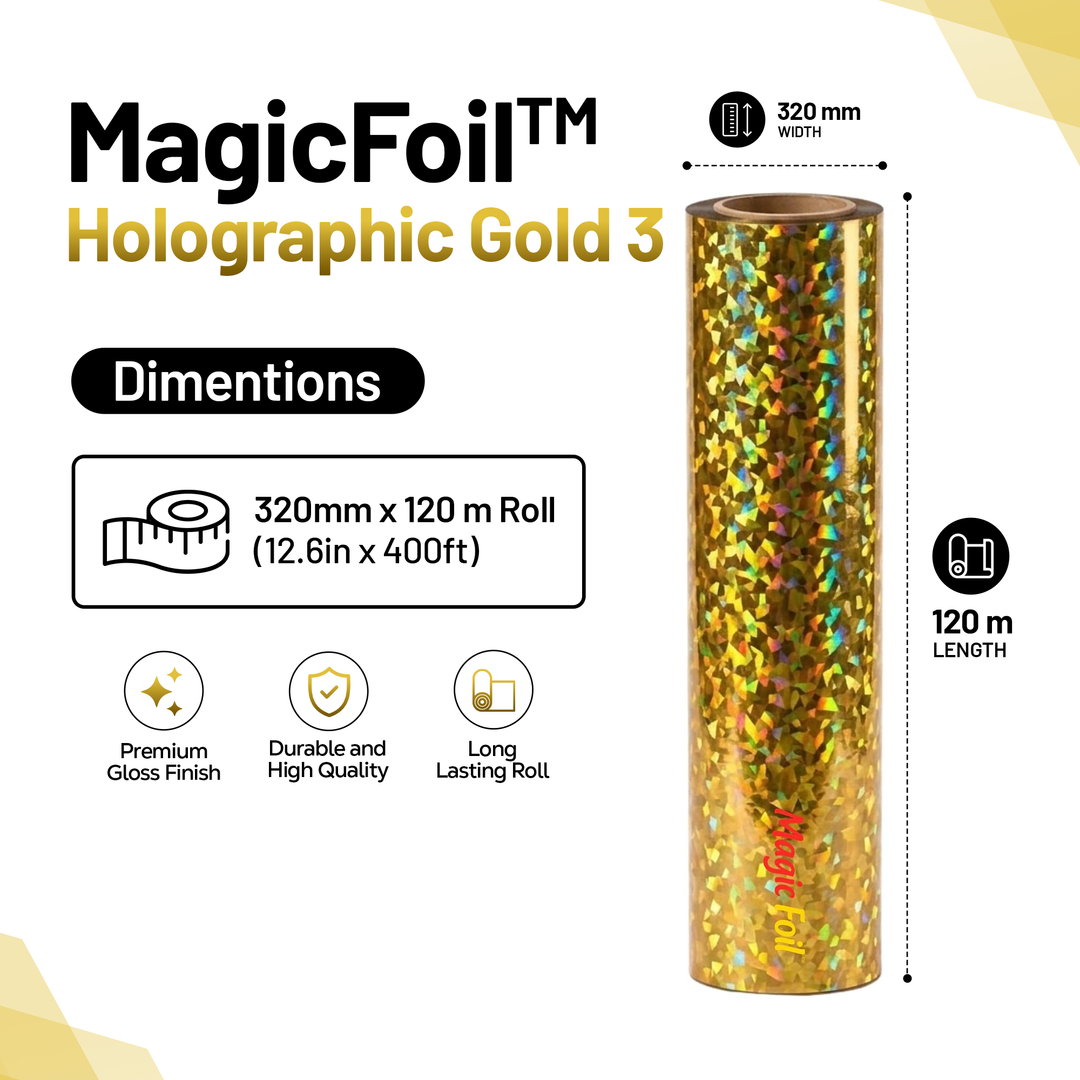 MagicFoil Pro – 2-Step Heat Transfer Foil Roll, 320 mm x 120 m
