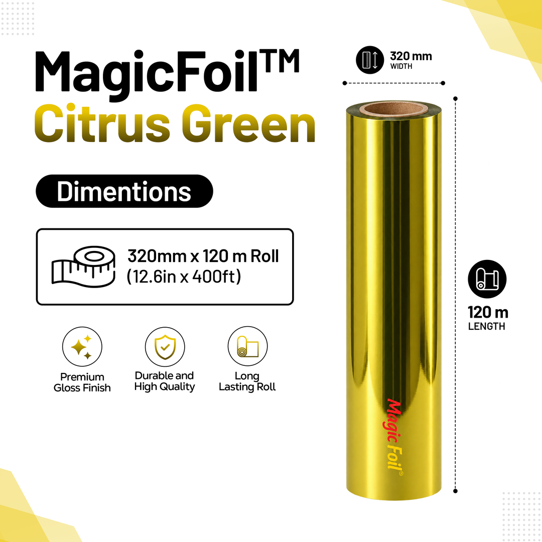 MagicFoil Pro – 2-Step Heat Transfer Foil Roll, 320 mm x 120 m