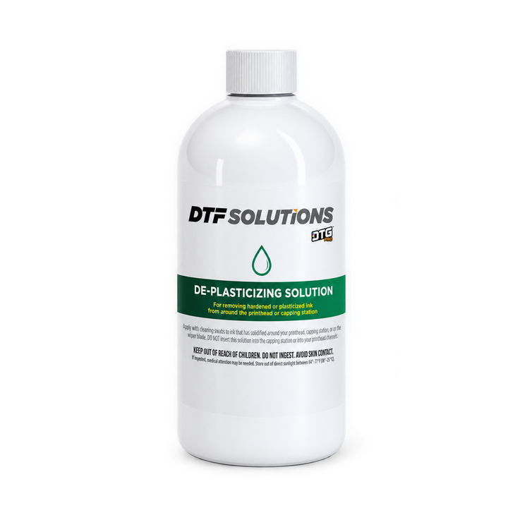 DTGPRO De-Plasticizing Solution for DTF, DTG &amp; UV Printer Maintenance