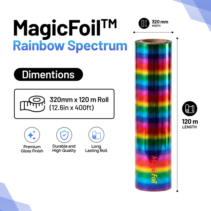 MagicFoil Pro – 2-Step Heat Transfer Foil Roll, 320 mm x 120 m