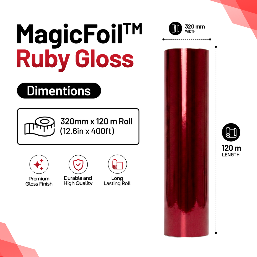 MagicFoil Pro – 2-Step Heat Transfer Foil Roll, 320 mm x 120 m