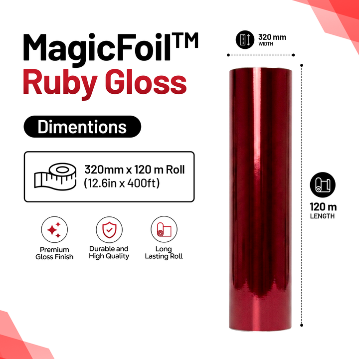 MagicFoil Pro – 2-Step Heat Transfer Foil Roll, 320 mm x 120 m