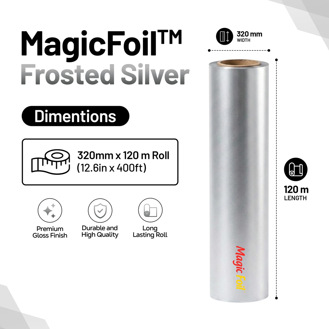 MagicFoil Pro – 2-Step Heat Transfer Foil Roll, 320 mm x 120 m