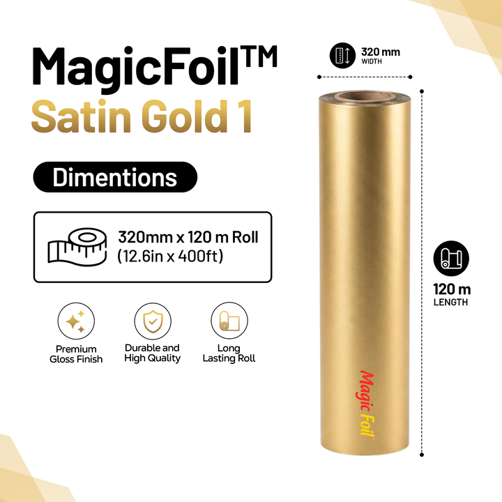 MagicFoil Pro – 2-Step Heat Transfer Foil Roll, 320 mm x 120 m