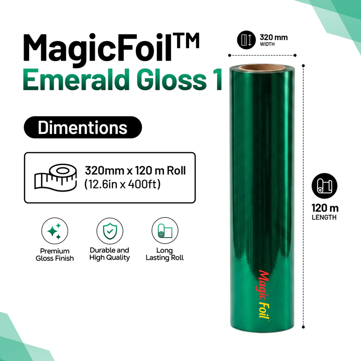 MagicFoil Pro – 2-Step Heat Transfer Foil Roll, 320 mm x 120 m