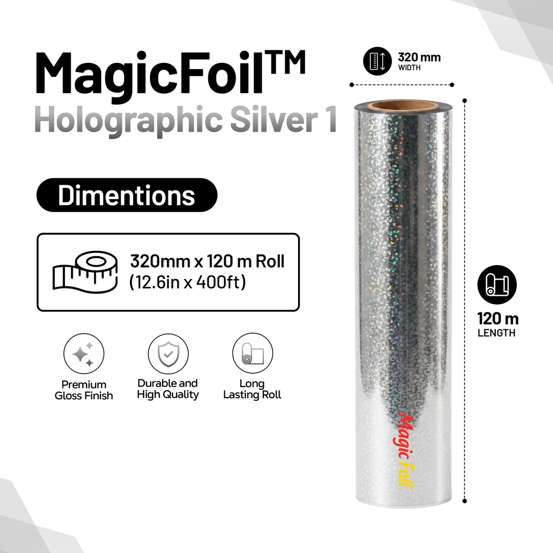 MagicFoil Pro – 2-Step Heat Transfer Foil Roll, 320 mm x 120 m