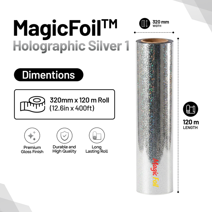 MagicFoil Pro – 2-Step Heat Transfer Foil Roll, 320 mm x 120 m