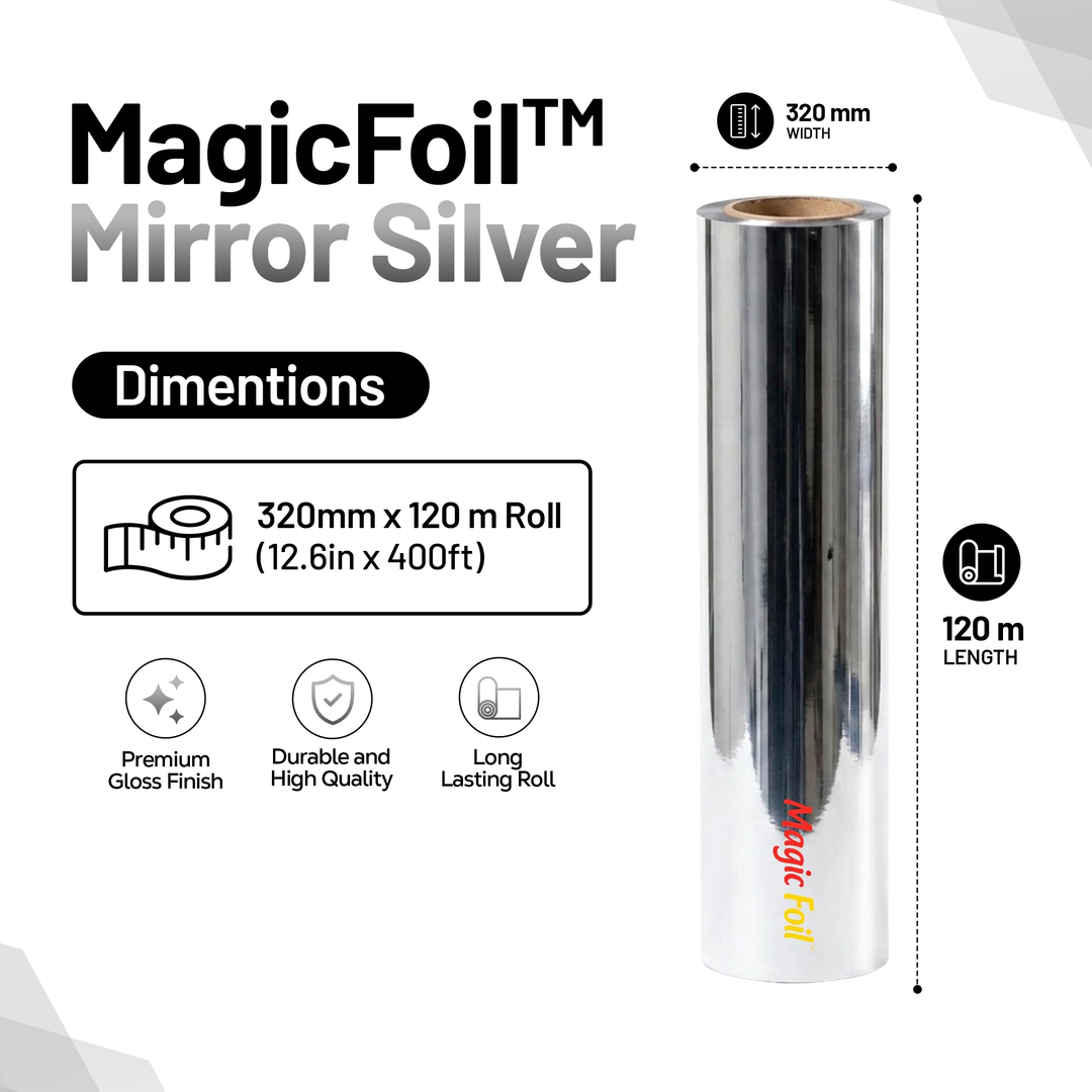 MagicFoil Pro – 2-Step Heat Transfer Foil Roll, 320 mm x 120 m