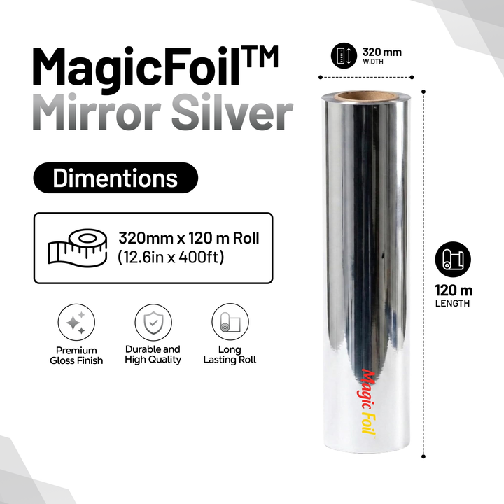 MagicFoil Pro – 2-Step Heat Transfer Foil Roll, 320 mm x 120 m