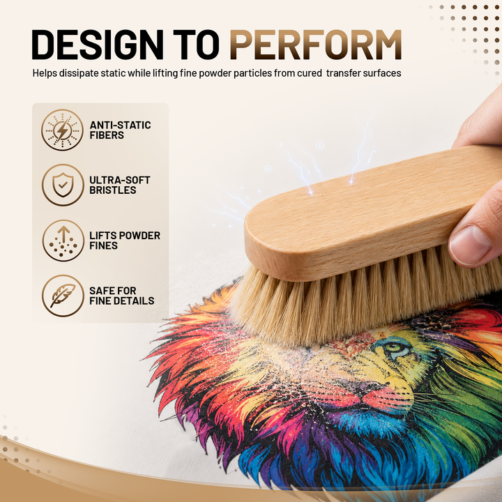 MagicDust-Off™ Brush – Anti-Static Detailing Brush for DTF &amp; MagicInk™ Transfers