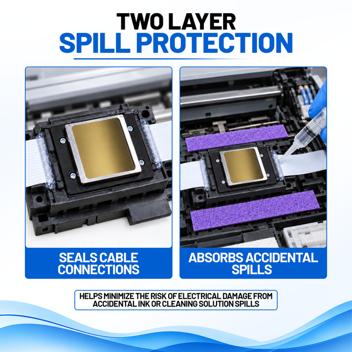 DTFBASICS Waterproof Silicone Printhead Sealing &amp; Spill Protection Kit for Epson Printheads