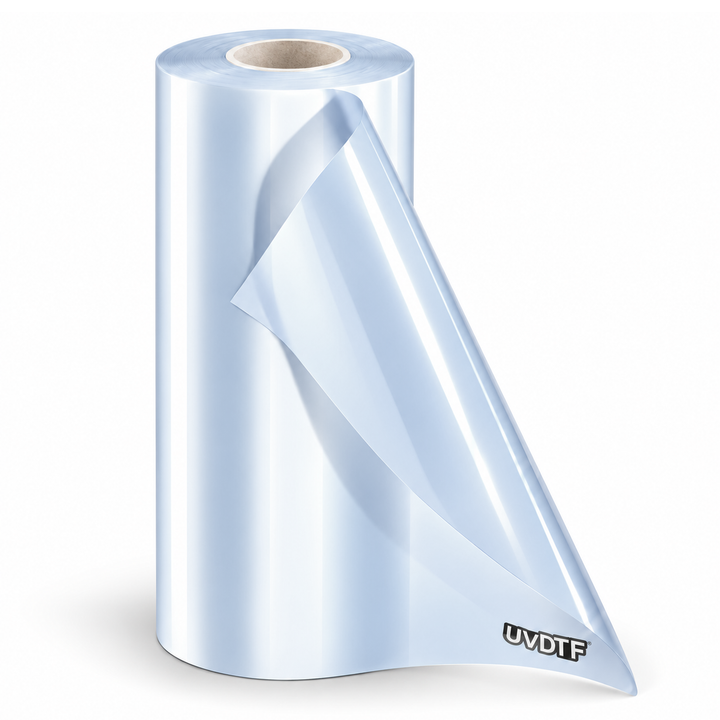 UVDTF Genesis Film for Roll Printers, Professional UV DTF Printable Transfer Film for Hard Surface Stickers, Glass, Acrylic, Metal, Plastic &amp; More