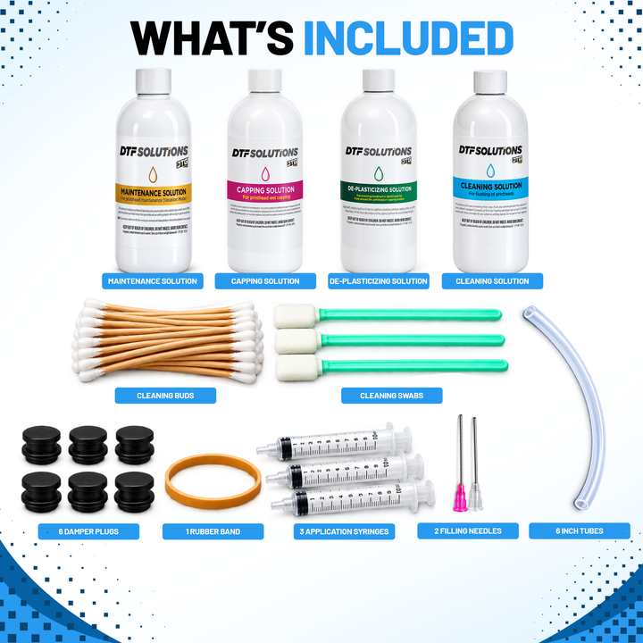 EPSON UNIVERSAL DTF Printhead Maintenance Pack – 4 Solutions + Maintenance Accessories