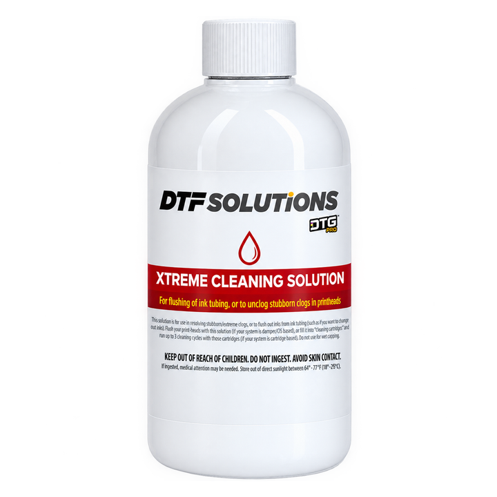 DTGPRO XTREME Cleaning Solution for Printhead Clogs &amp; Ink Tubing Flushing