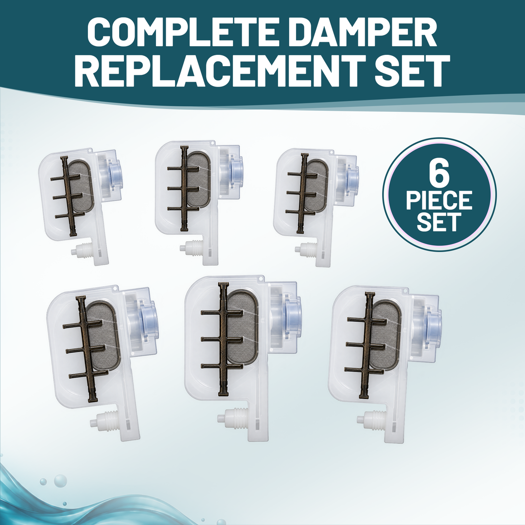 DTFBASICS Replacement Ink Dampers for L1800 &amp; 1390-Based DTF/DTG Printers – Set of 6