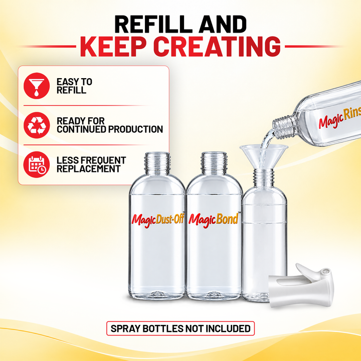 MagicLine™ Finishing Solutions Refill Pack – MagicBond™, MagicDust-Off™ &amp; MagicRinse™