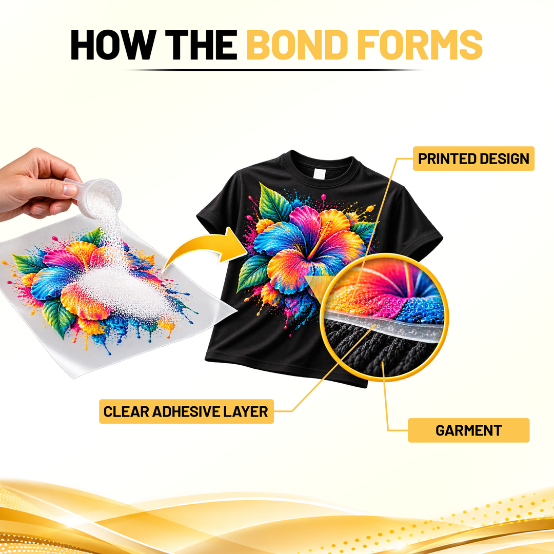 MagicPowder Transfer Powder for DTF, MAGICINK HTF &amp; MagicLine Transfers