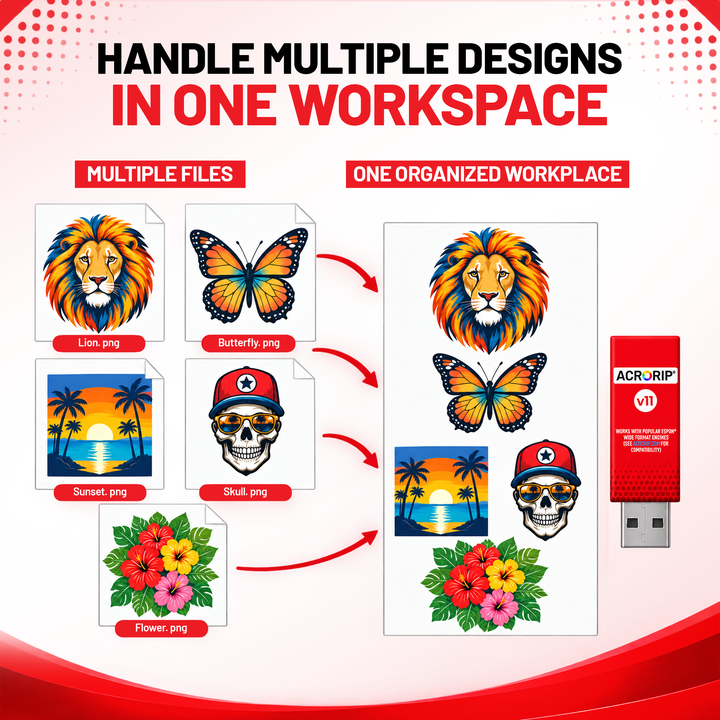 ACRORIP V11.5 RIP Software for Desktop DTF and Wide DTF Printers