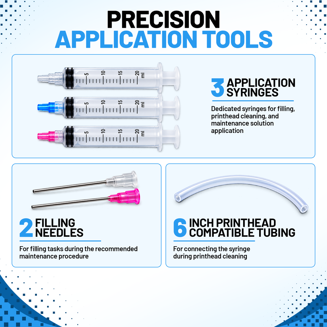EPSON UNIVERSAL DTF Printhead Maintenance Pack – 4 Solutions + Maintenance Accessories