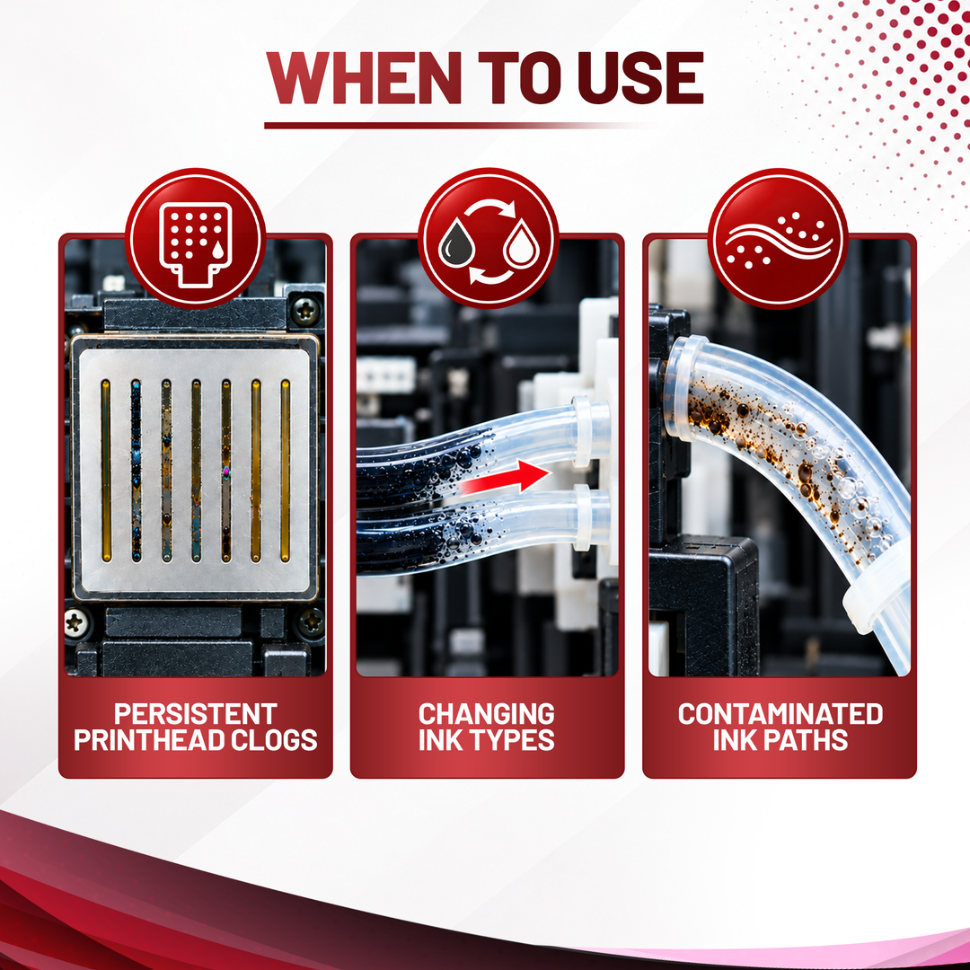 DTGPRO XTREME Cleaning Solution for Printhead Clogs &amp; Ink Tubing Flushing