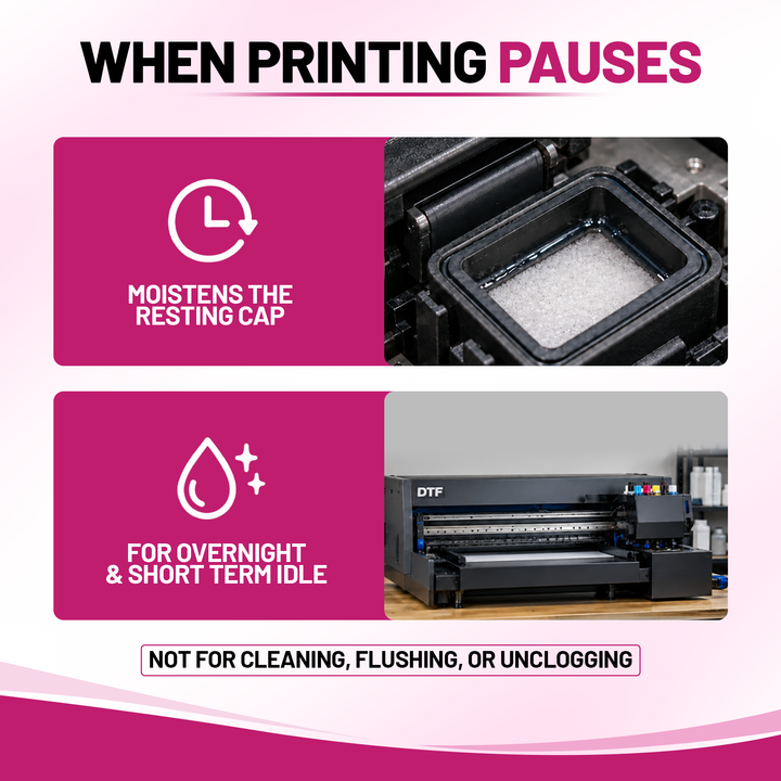 DTGPRO Capping Solution for DTF &amp; DTG Printhead Wet Capping