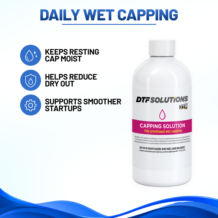 DTGPRO™ Professional DTG Printhead Cleaning &amp; Maintenance Kit with 200ml Extreme Cleaning &amp; Capping Solutions, Syringes &amp; Foam Swabs