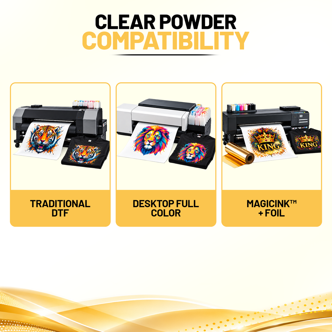 MagicPowder Transfer Powder for DTF, MAGICINK HTF &amp; MagicLine Transfers