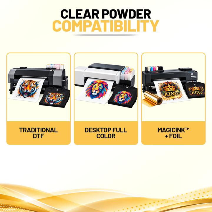 MagicPowder Transfer Powder for DTF, MAGICINK HTF &amp; MagicLine Transfers