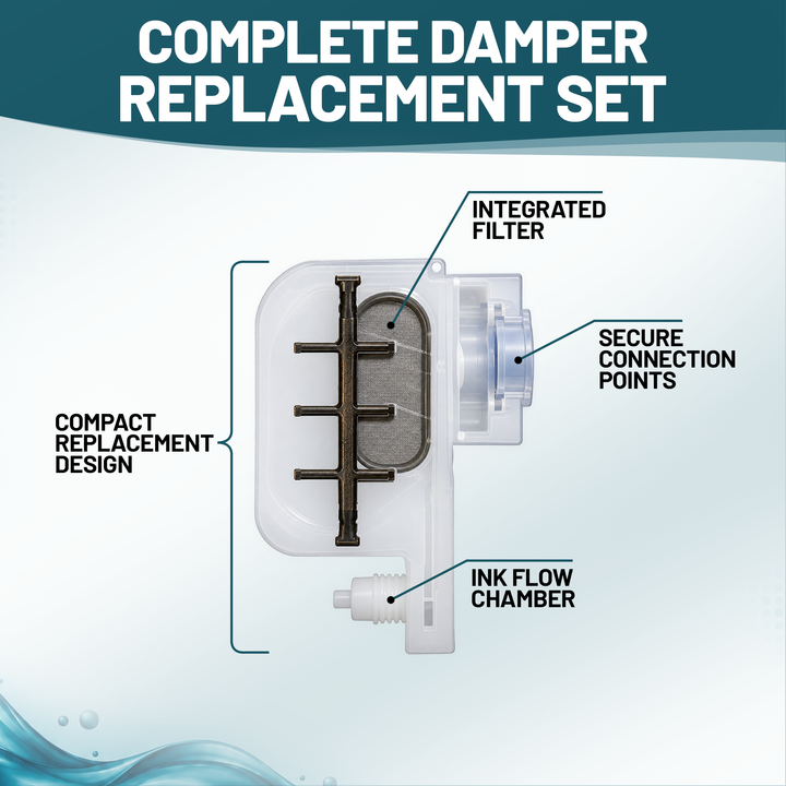 DTFBASICS Replacement Ink Dampers for L1800 &amp; 1390-Based DTF/DTG Printers – Set of 6