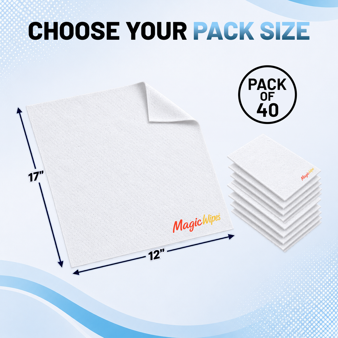MagicWipe™ Lint-Free Cleaning Cloths – 12 × 17 Inch Anti-Static Powder &amp; Fines Removal Wipes for DTF Film &amp; Print Equipment