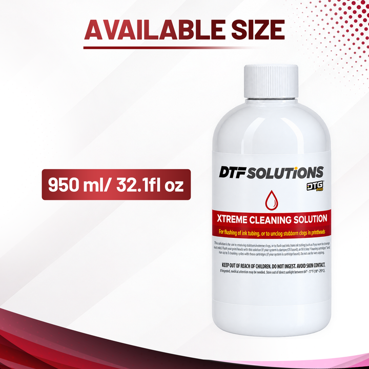 DTGPRO XTREME Cleaning Solution for Printhead Clogs &amp; Ink Tubing Flushing