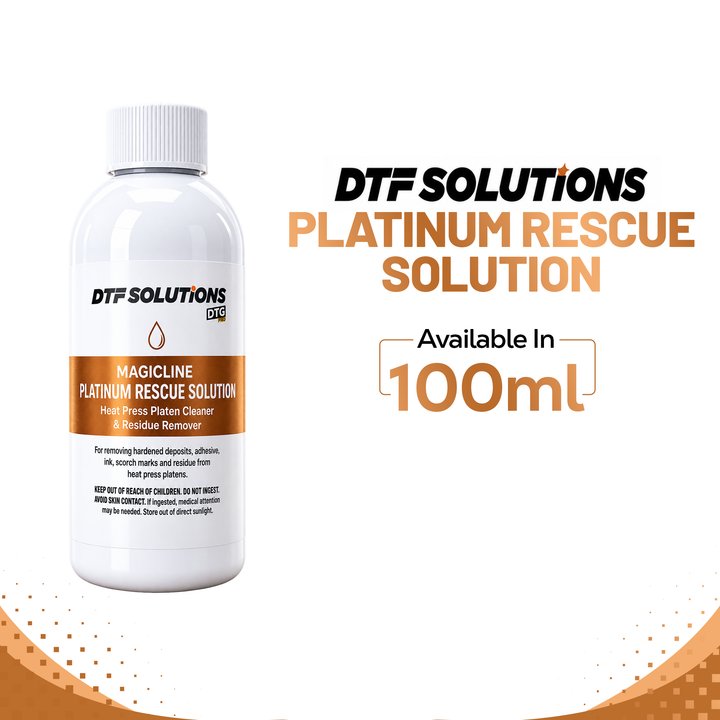DTGPRO Platinum Rescue Solution Heat Press Platen Cleaner, Refill Solution &amp; Complete Kit