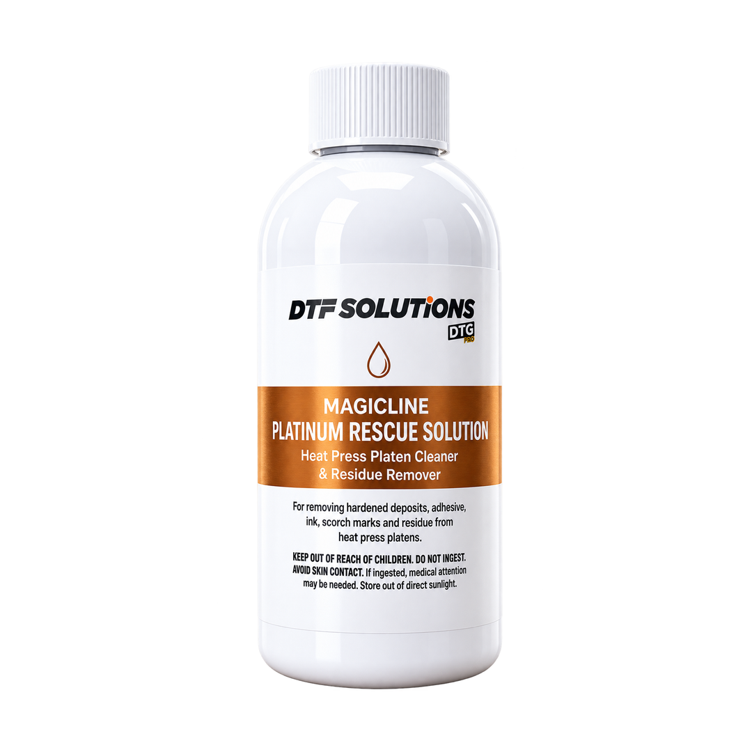 DTGPRO Platinum Rescue Solution Heat Press Platen Cleaner, Refill Solution &amp; Complete Kit