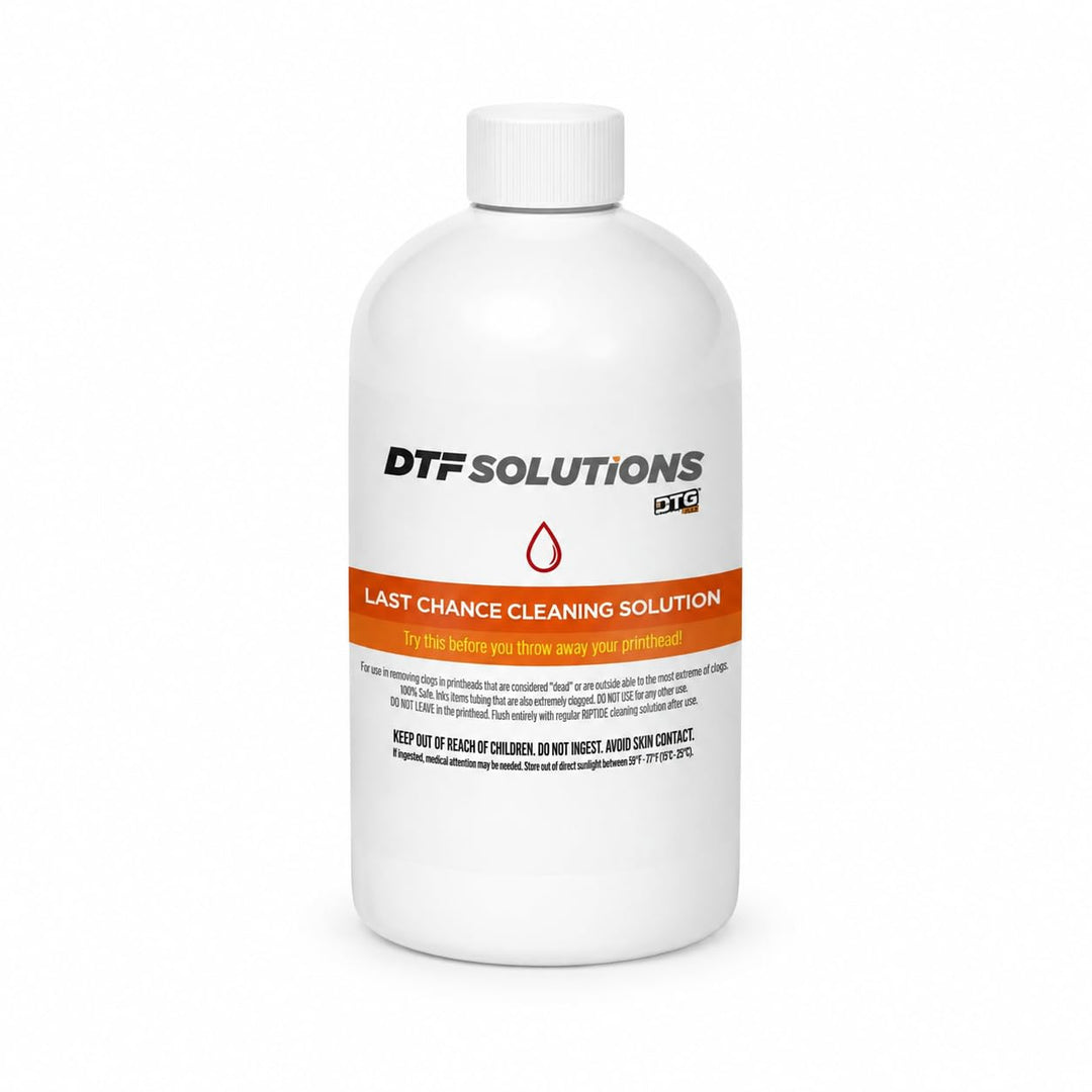 DTGPRO LAST CHANCE™ Printhead Cleaning Solution for Extreme Printer Clogs