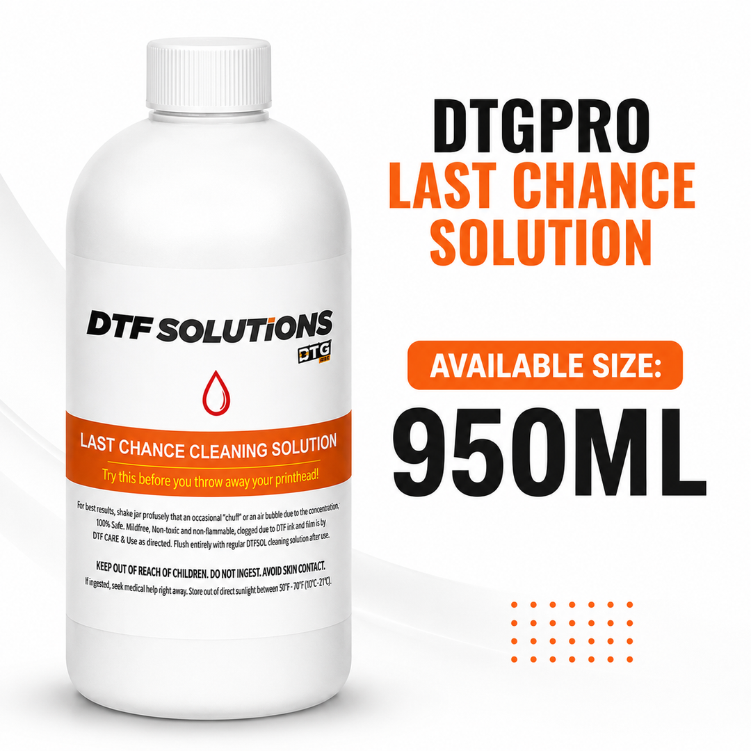 DTGPRO LAST CHANCE™ Printhead Cleaning Solution for Extreme Printer Clogs