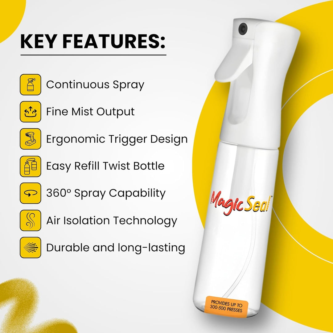 MagicSeal Fine Mist Spray Bottle – 150ml Refillable Continuous Spray Bottle for DTF Printing &amp; MagicSeal Solution