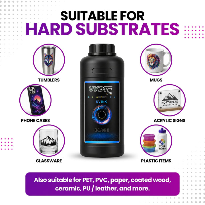 DTFLine™ QUANTUM UV / UVDTF Ink – Premium UV Printer Ink for Epson-Based Printheads