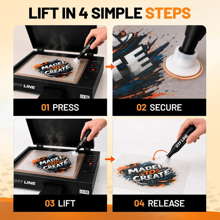 DTFLINE GripMate– The Ultimate Heat-Free DTF Film Lifter