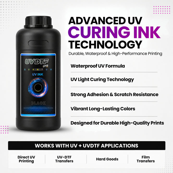 DTFLine™ QUANTUM UV / UVDTF Ink – Premium UV Printer Ink for Epson-Based Printheads