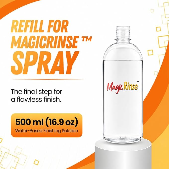 MagicRinse™ DTF Finishing Spray – Water-Based Transfer Finishing Solution for Cleaner, Static-Free Transfer Preparation