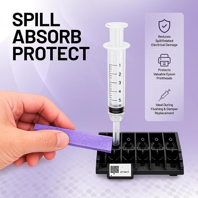 Splash Absorbing Strips for Printhead Maintenance