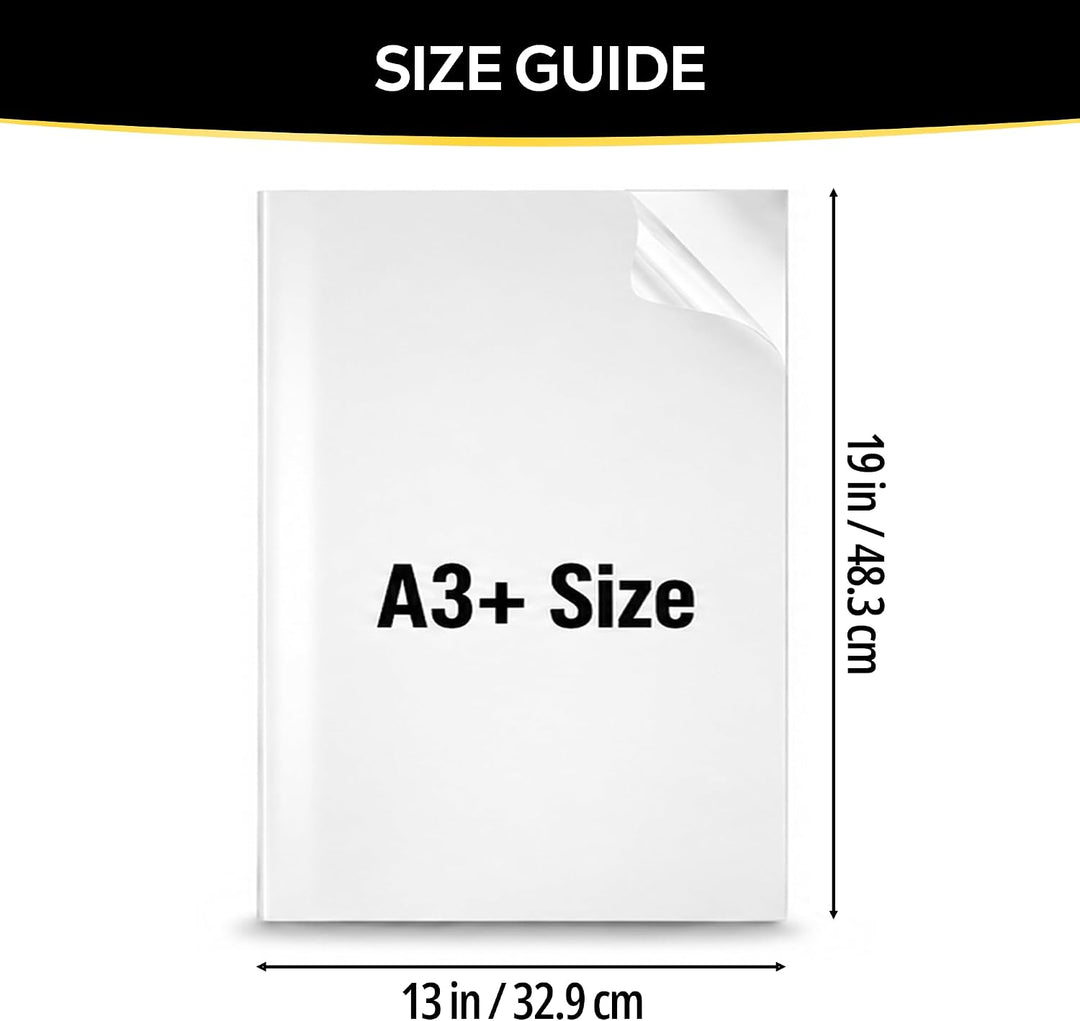 DTFLINE™ INSTAPEEL DTF Transfer Film Sheets – Premium Matte Warm Peel PET Film for DTF Printers