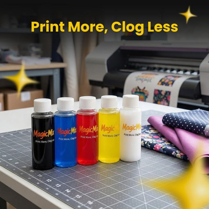 MAGICMIX™ Ink Stabilizer for DTF &amp; DTG Ink, 60 mL &amp; 500 mL