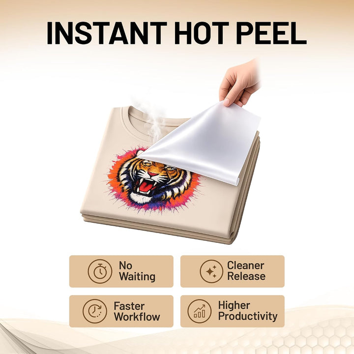 DTFLINE™  Premium Matte DTF Transfer Film Rolls – Warm Peel PET Film for DTF Printers